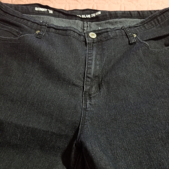 Black jeans zip on legs size 16 - Picture 4 of 7